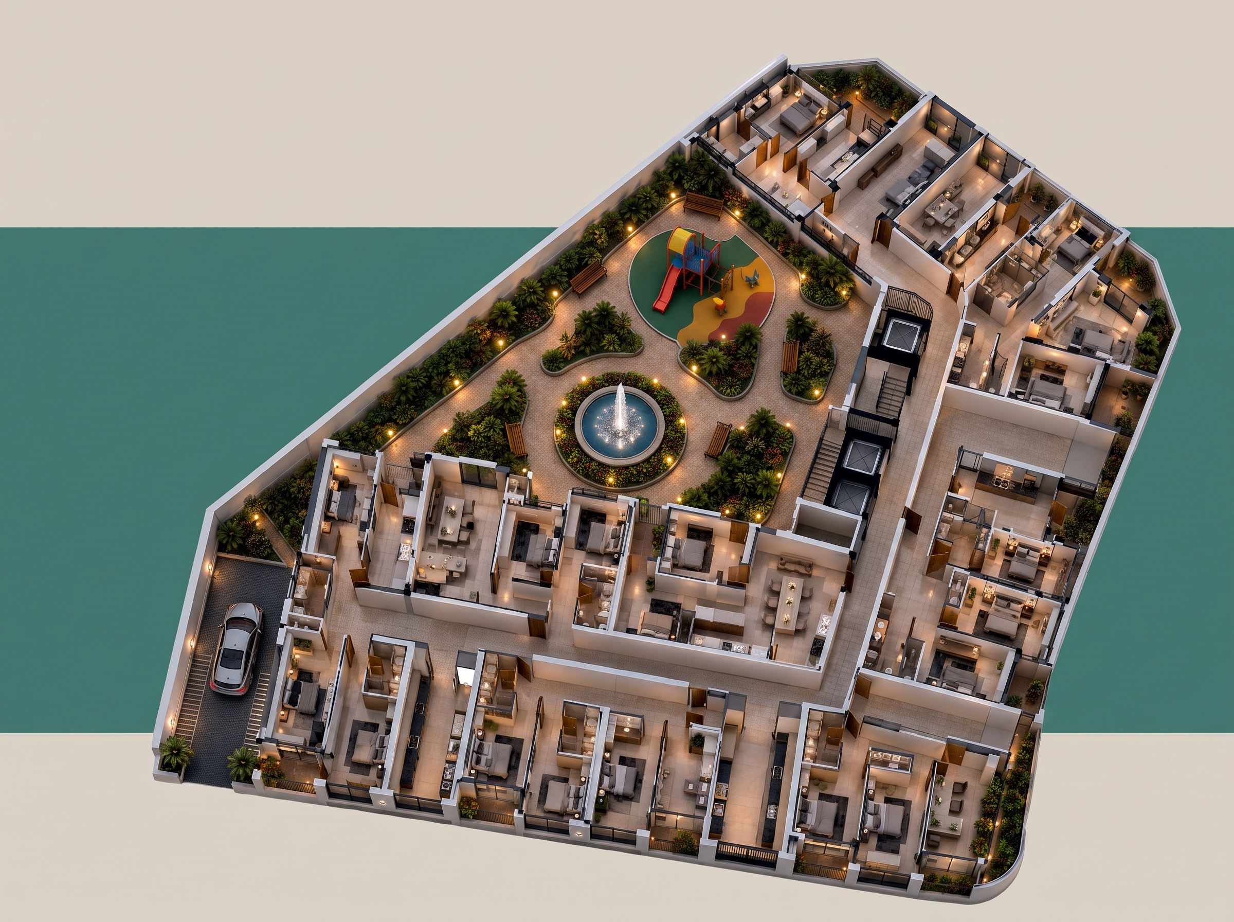 Soulax Square, vue d'ensemble
